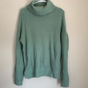 F21 oversized knit turtleneck sweater